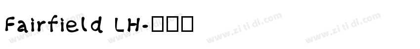 Fairfield LH字体转换